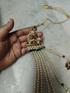 Brand New Elegant Marble Pearl Necklace Set