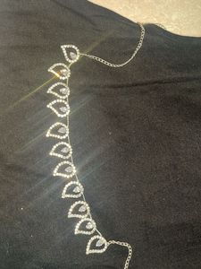 Sparkling Leaf Chain Body Jewelry