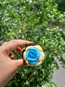 Handmade Crochet Flower Hair Clip