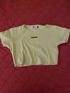 Burger Crop Top