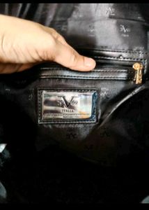Stylish Black Leather Tote Bag
