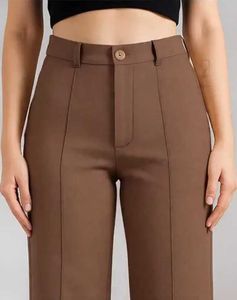 Wide Leg Dress Pants - Black, Brown, Beige