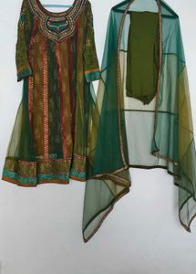 Embroided Kurta Set with Dupatta