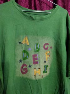 Green ABC Graphic T-Shirt