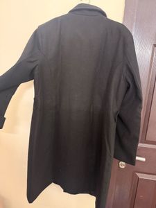 Classic Black Button-Up Coat