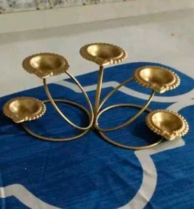 Elegant Shining Golden 5 Diya For A Special Look