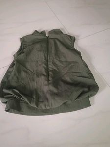 Girls Green &amp; Yellow Pleated Dress Set