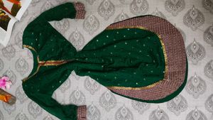 Beautiful Green Embellished Kurta