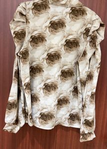 Floral Print Double-Breasted Shirt