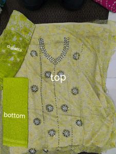 Stylish Yellow Printed Kurta Set with Dupatta