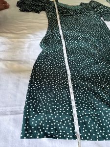 Chic Green Polka Dot Dress