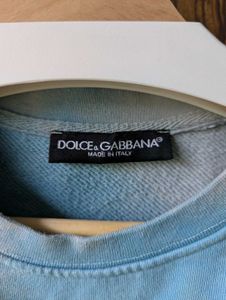 Dolce &amp; Gabbana Blue Tie-Dye Sweatshirt