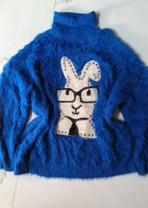 fur fuzzy woollen sweater