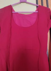 Elegant Magenta Kurta Set with Dupatta