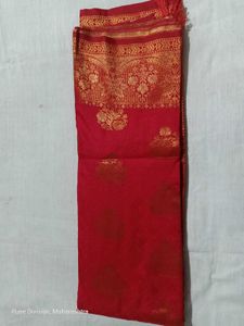Beautiful Red &amp; Gold Banarasi Silk Saree