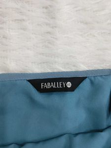 Chic Blue Spaghetti Strap Dress