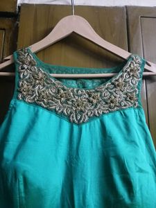Beautiful Teal Blue Ethnic Gown