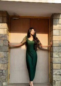 Stylish Green Fitted Bodycon Dress Women