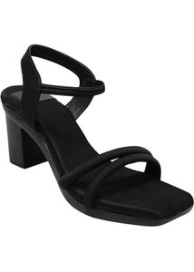 Chic Black Block Heel Sandals