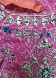 Pink Embroidered Kurta