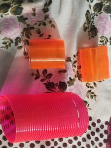 Set of 3 Colorful Plastic Springs