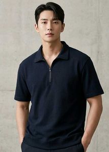 Men's Short Sleeve Quarter Zip tshirt