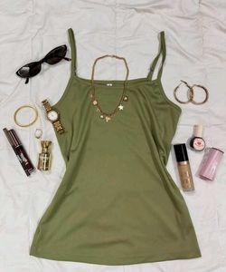 Sheer Green Floral Mesh Top