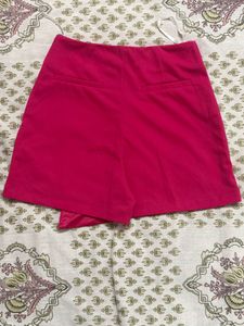 Zastraa vibrant Pink Wrap Skort