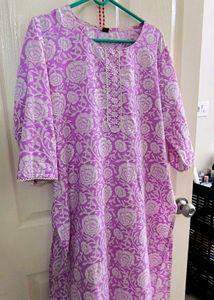 Beautiful Lavender Floral Kurta