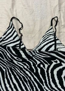 Zebra Print Crop Top