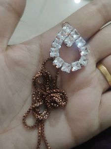 Sparkling Teardrop Pendant Necklace