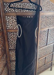 Zara Limited Edition Rhinestones Cutout MIDI Dress