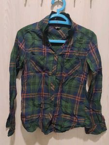 Roadster Green Plaid Button-Up Shirt