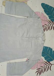 Men's Grey Kurta Set