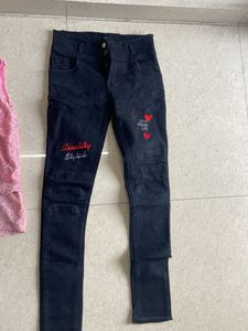 Girls' Outfit: Top and Jeans