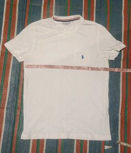 Men's White Polo T-Shirt