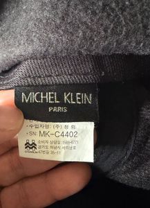 michel Klein Dark Grey Cap with Ear Flaps