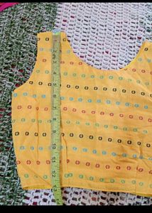 Yellow Printed Blouse