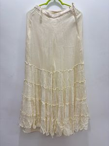 White Pearl Detailing Sharara Set