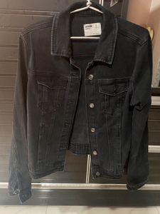 Black faded Denim Jacket