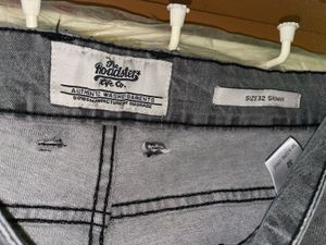 Stylish Grey Washed Jeans for men