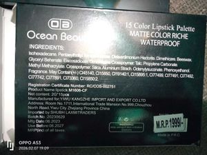 Ocean Beauty Lipstick Palette