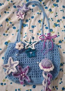 Crochet Bag with Sea Creatures
