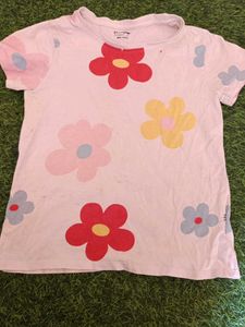 Cute Floral Print T-Shirt
