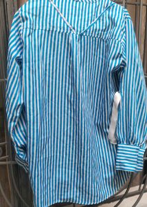 Striped Blue &amp; White Shirt