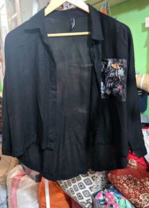 Black plain Shirt