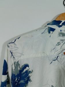 Off White Printed Shirt For Men's