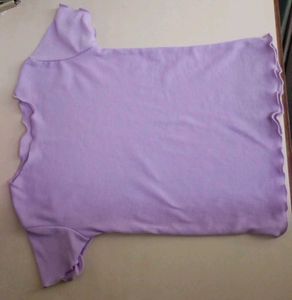 Lavender Lettuce Hem Top