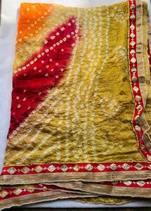Jaipuri Silk Bandhej Odhani❤️