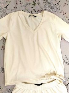 night suit combo tshirt and plazo set